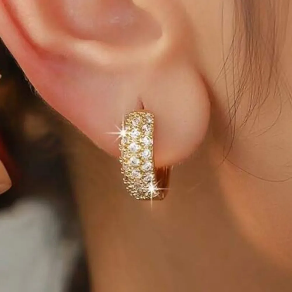 Diamond Hoop Earrings M1369